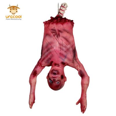 China Wholesale Horror Bloody Hanging Torso Half Body props scary halloween toys for sale