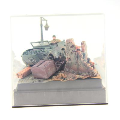 China Factory Manufacturer Supply Resin Military Truck Model The Second War Vehicle Display for sale