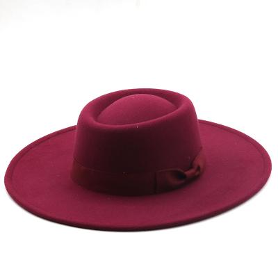 China Hot Selling Picture Winter Felt For Hats Wide Brim Fedora Hat Women for sale