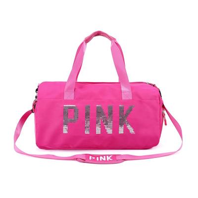 China New Promotion Style Sport Fitness Bag Women Yoga Gym Duffel Bag Pink Yoga Bag Foldable Travel Custom Hot Lady Bags For Women for sale