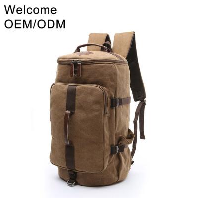 China 2021 Anti-theft Travel Bag Canvas Backpack Travel Bag Vintage Backpack School Bag Leisure Backpack for sale