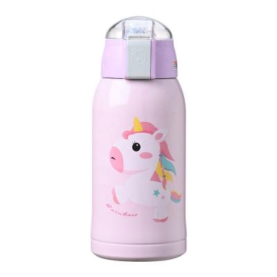 China PORTABLE Travel Stainless Steel Cartoon Kids Thermos Smart Cup Led Temperature Display Water Bottle for sale