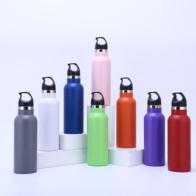 China Custom Stainless Steel PORTABLE Flask Stock Factory Logo Double Wall Vacuum Insulated Sports Bottle Flasks for sale