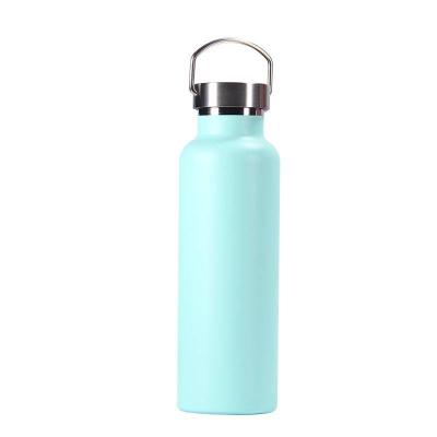 China Sustainable Custom Logo Double Wall Thermal Vacuum Flask Insulated Outdoor Sports Drink Stainless Steel Water Bottles for sale