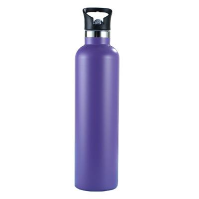 China New Design 750ml Double Wall Sustainable Vacuum Flask Insulated Car Water Cup Bottle For Sport Gym for sale