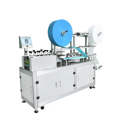 China Full Automatic High Production Efficiency Flat Mask Slicing Making Machine 3 Ply Disposable Mask Body Making Machine for sale