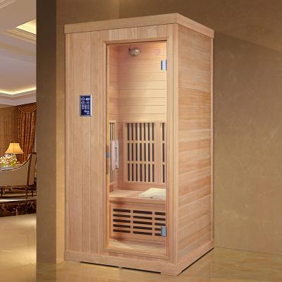 China Computer Control Panel HOT Best Choice Solid Wood Sauna Dry Far Infrared Room for sale