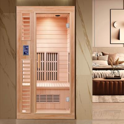 China Computer Control Panel Computer Control Panel Solid Wood Sauna Dry Far Infrared Room for sale