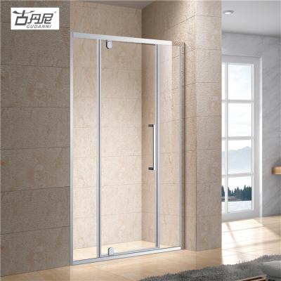 China Prefab Industrial Bathroom Shower Cubicle Tempered Glass Sliding Shower Room for sale