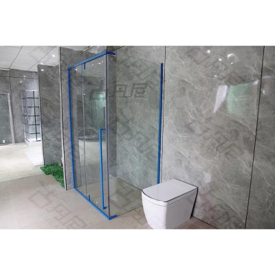 China OEM Modern Family Aluminum Pivot Door Square Shower Glass Enclosure for sale