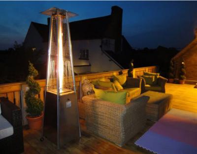 China Powder Coated SS Square Patio Heater For Garden 490mm*490mm*25mm Base Size for sale