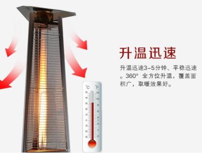 中国 商業用等級の三角形の屋外のヒーター、41000のBTUのテラスのヒーターの新しい設計 販売のため