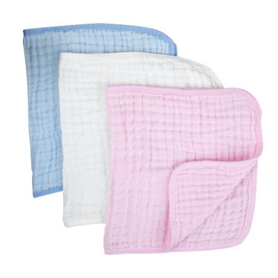 China Gauze Muslin Soft Large Baby High Quality Antibacterial Burp Cloths Cotton Baby Bandana Drool Bibs for sale