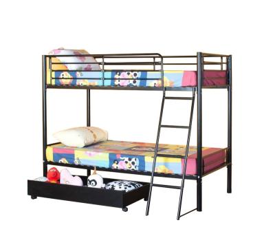 China JUST HOUSE European style metal tufted metal frame and ladder double platform detachable deck bed for sale