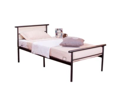 China Simplicity Home ANG Designs Modern Single Frame JUST HOME Metal Solid Metal Beds Tufted Double Bed for sale