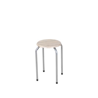 China JUSTHOME Adjustable Cheap Metal Stackable Stool (Other) With MDF Wooden Seat for sale