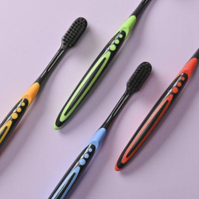 China Jadeu 8509 Set Adult 5PCS Family Set High Quality Soft Plastic Charcoal Bristle Bristle Toothbrush Soft Toothbrush Suit for sale