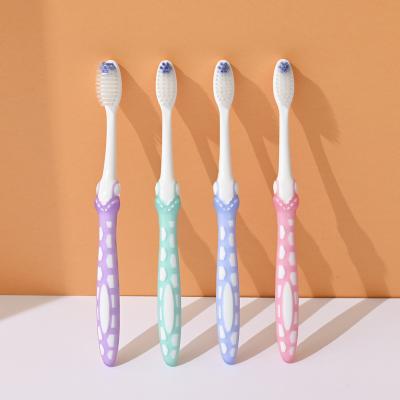 China Jadeu 8402 High Quality Soft Plastic Soft Bristles Travel Toothbrush Set Nylon Adult Toothbrush for sale