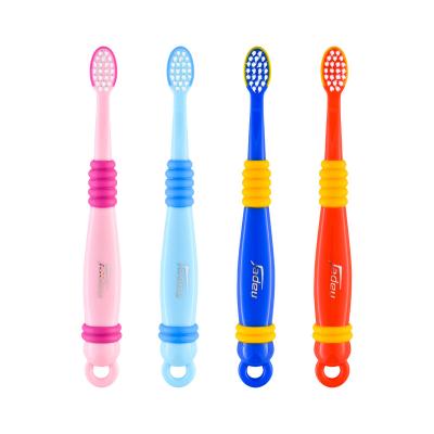 China High quality soft bristle Jadeu 8613 high quality cartoon colorful plastic children gently stiffen children toothbrush toothbrush for sale