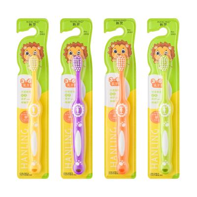 China Hanling 2002 Bristle Sun Lion Cartoon Children Soft Bristle Toothbrush Oral Toothbrush Child High Quality Soft High Quality New Design for sale