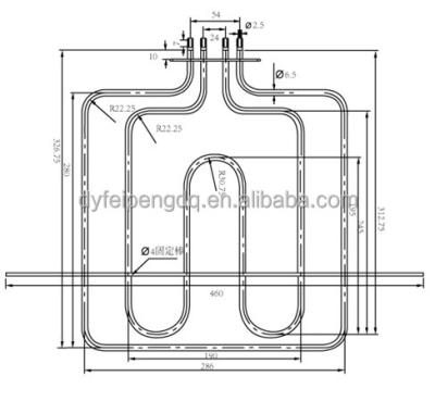 China FP-380 household electric heating tube for home appliance for sale