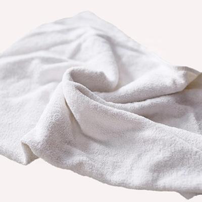 China Have Oil And Water Absorbency Pure Rags White Square Cheap Store Wiper 100% Cotton Strong Cleaning Towel for sale