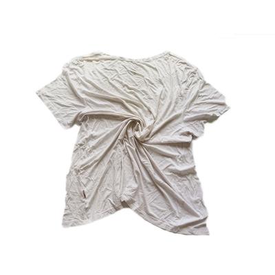 China High Quality Cotton T-Shirt Industrial Custom Packaging White Rags Free Sample HFT01 for sale