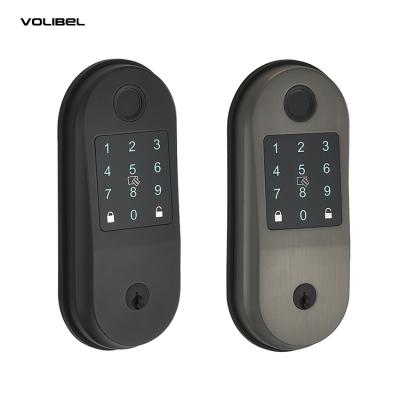 China TTLock & Keypad TThotel Digital Keypad Euro Blue Tooth Auto Electronic Smart Deadbolt Deadbolt Door Lock Set for sale