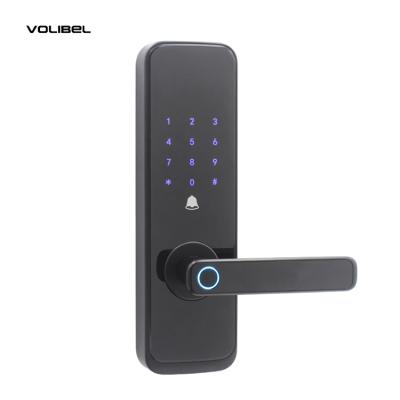 China High Security Hardware Iot Mortise Handle Ttlock Digital Zinc Alloy Cheap Smart Lock For Aluminum Door Set for sale