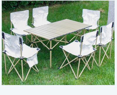 China Coastal Outdoor Camping Stool Folding Chair Folding Table Picnic Folding Chair Table and Chair Set Table for sale