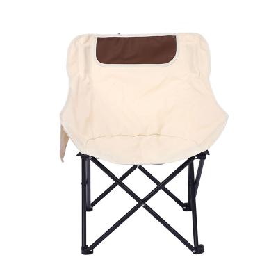 China wholesale Portable Camping Folding Moon Chair Stools RTS Oxford Cloth Outdoor Camping Folding Chair Easy-carry for sale