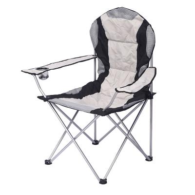 China Wholesale RTS Folding Chair Oxford Cloth Easy-Carry Outdoor Camping Chair Plus Cotton Armrest Beach Chair Back Customized for sale