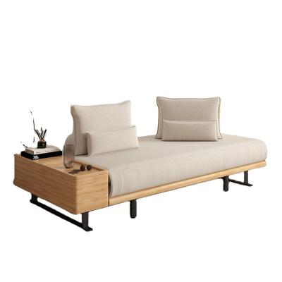 China (Other) Foldable Adjustable Multifunctional Nordic Solid Wood Sofa Bed With Storage Double Apartment Small Living Room Simple Modern Sofa Bed for sale