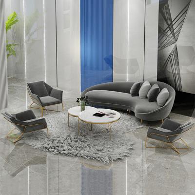 China High quality Nordic light luxury sofa living room rest pilou sofa chair set creative modern support customization for sale