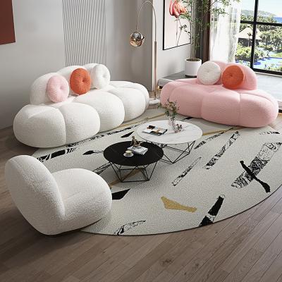 China High quality luxury Nordic lightweight fabric sofa living room sofa set simple modern small apartment design support new customization for sale