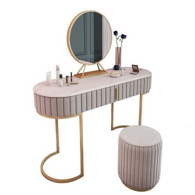 China Marble adjustable Nordic simple dresser bedroom household creative princess (other) makeup table girls makeup table and chair for sale