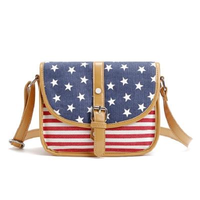 China TOGGLE BAG Monogram American Flag Handbag Tote Bags for sale