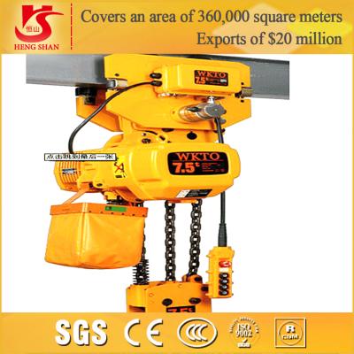 China Fast speed easy operation competitive price electric 1-25t chain hoist lifting block for sale