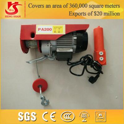 China mini 1 ton electric hoist PA1000 model hoist for sale