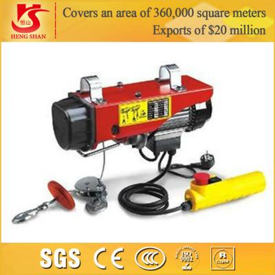 China 0.5ton mini electric hoist for crane PA1000 model mini hoist for sale