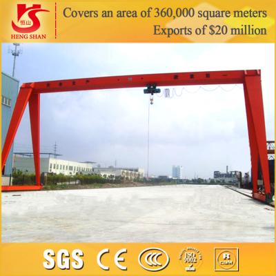 China Capacity 5ton - 20 Ton mh single girder gantry cranes price for sale