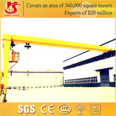 China Bmh Model 2t Single Girder Semi Gantry Crane for sale