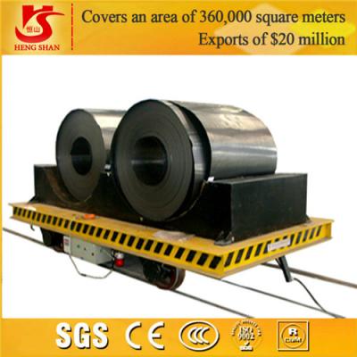 China Industrial Rail Mounted Coil Transfer Trailer For Carrying Rolled Steel for sale