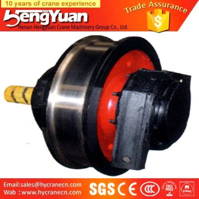 China Chinese manufacture forged overhead travelling bridge crane wheels for sale