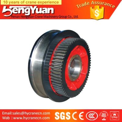 China OEM Heavy Duty Forging Overhead Crane Wheel with high precision for sale