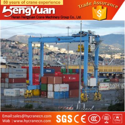 China Rubber Tyre Container Gantry Crane with design rain-proof equipment above the trolley for sale