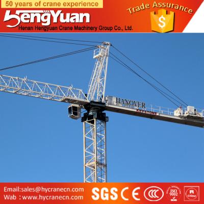 China QTZ80 series 6013 price of tower crane free standing height for sale