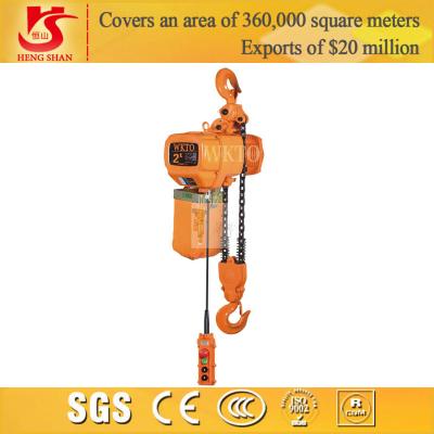 China electric 0.5 ton chain block hoist with trolley for sale