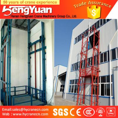 China 300-3000kg floor to upstairs stationany cargo electric lift platform for sale