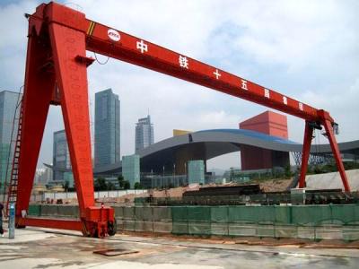 China 1- 32 ton MH model rail mounted single girder gantry crane with elctric hoist for sale